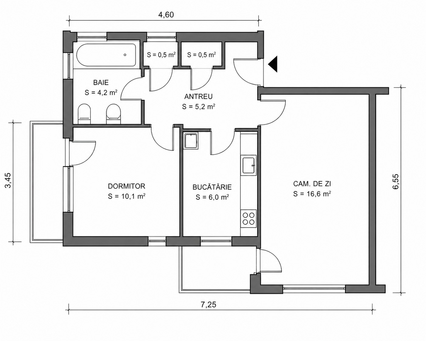 8_PB cu 2 camere - Decebal - Slatinei - 74.900 €