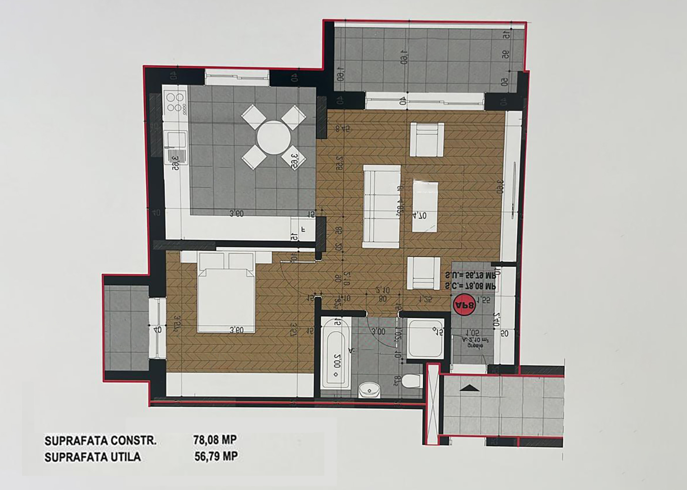 8_Apartament nou cu 2 camere + parcare langa Oradea - Sanmartin - 110.000 €